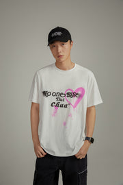 Collab Logo Heart Lettering T-Shirt