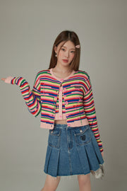 Rainbow Knit Cardigan