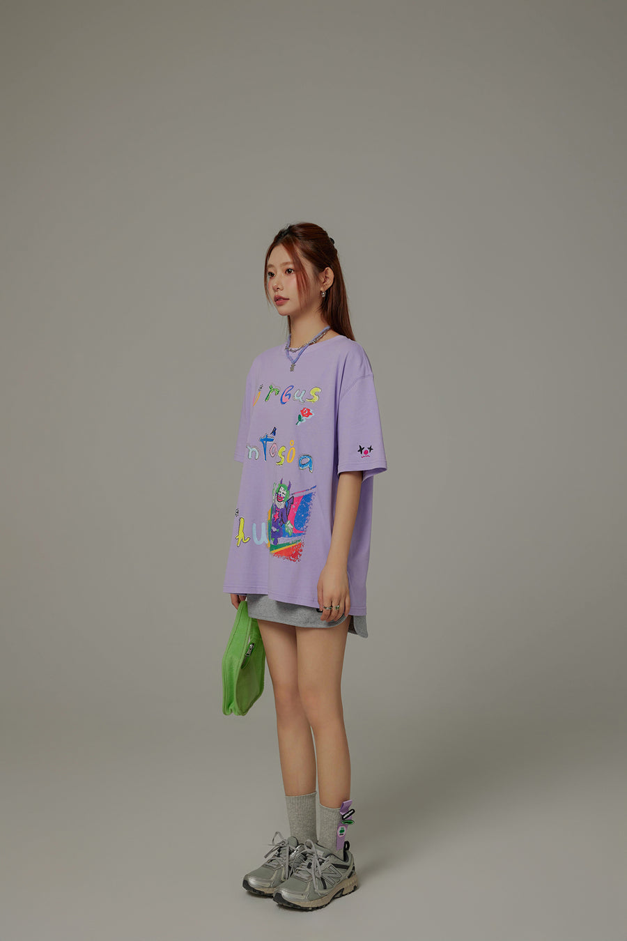 CHUU Circus Fantasia Clown Character Colorful Boxy T-Shirt