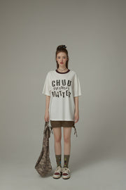 Chuu Size Doesnt Matter Boxy Cotton Short Sleeve T-Shirt