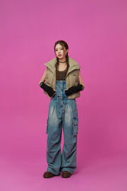 Big Pocket Denim Overalls