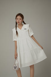 Baby Doll Frilly Collar Dress