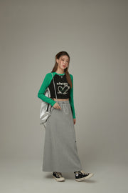 String Basic Long Skirt