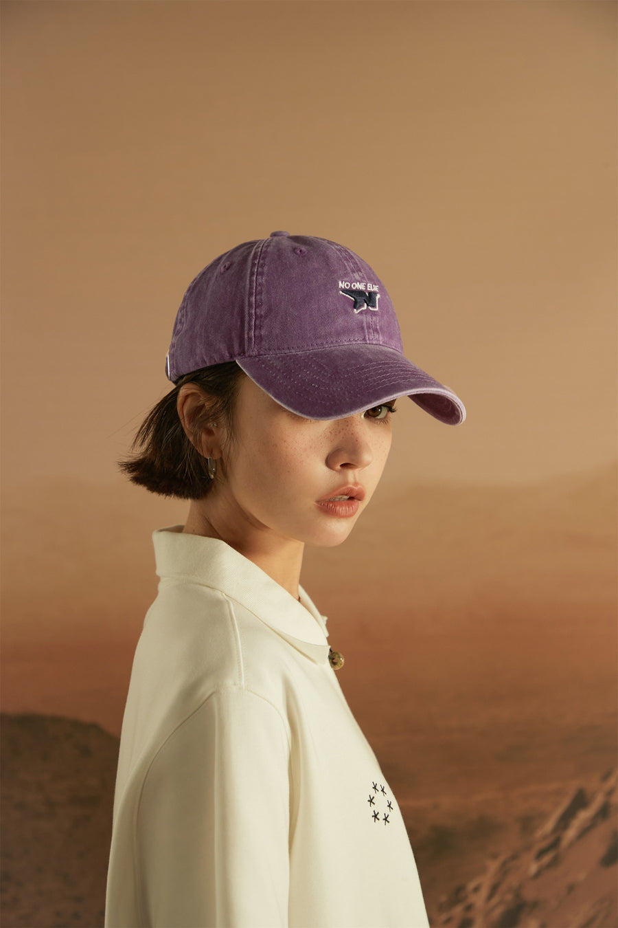 CHUU Vintage Embroidered Ball Cap