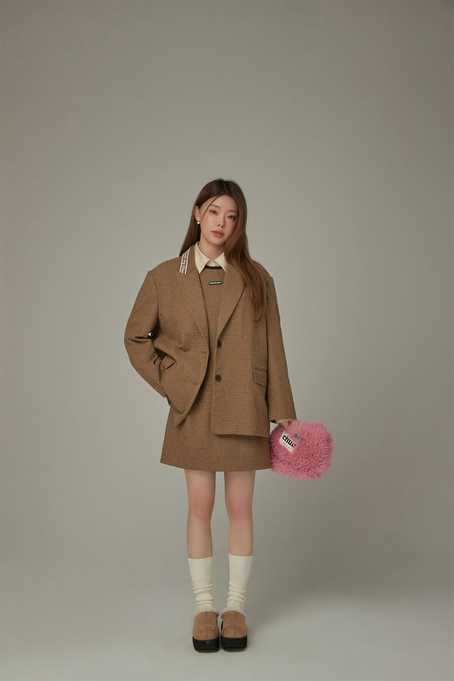 CHUU Line Color Matching Dress