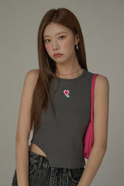 Pixel Heart Mini Logo Tank Top