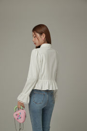 Ruffle Lace Collar Shirt