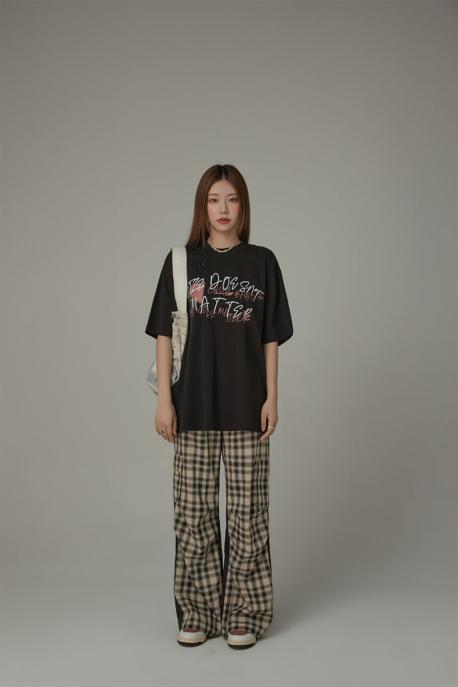 CHUU Size Doesnt Matter Cotton Loose-Fitting T-Shirt