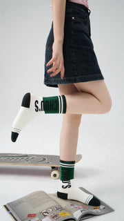Vintage Lined High Socks