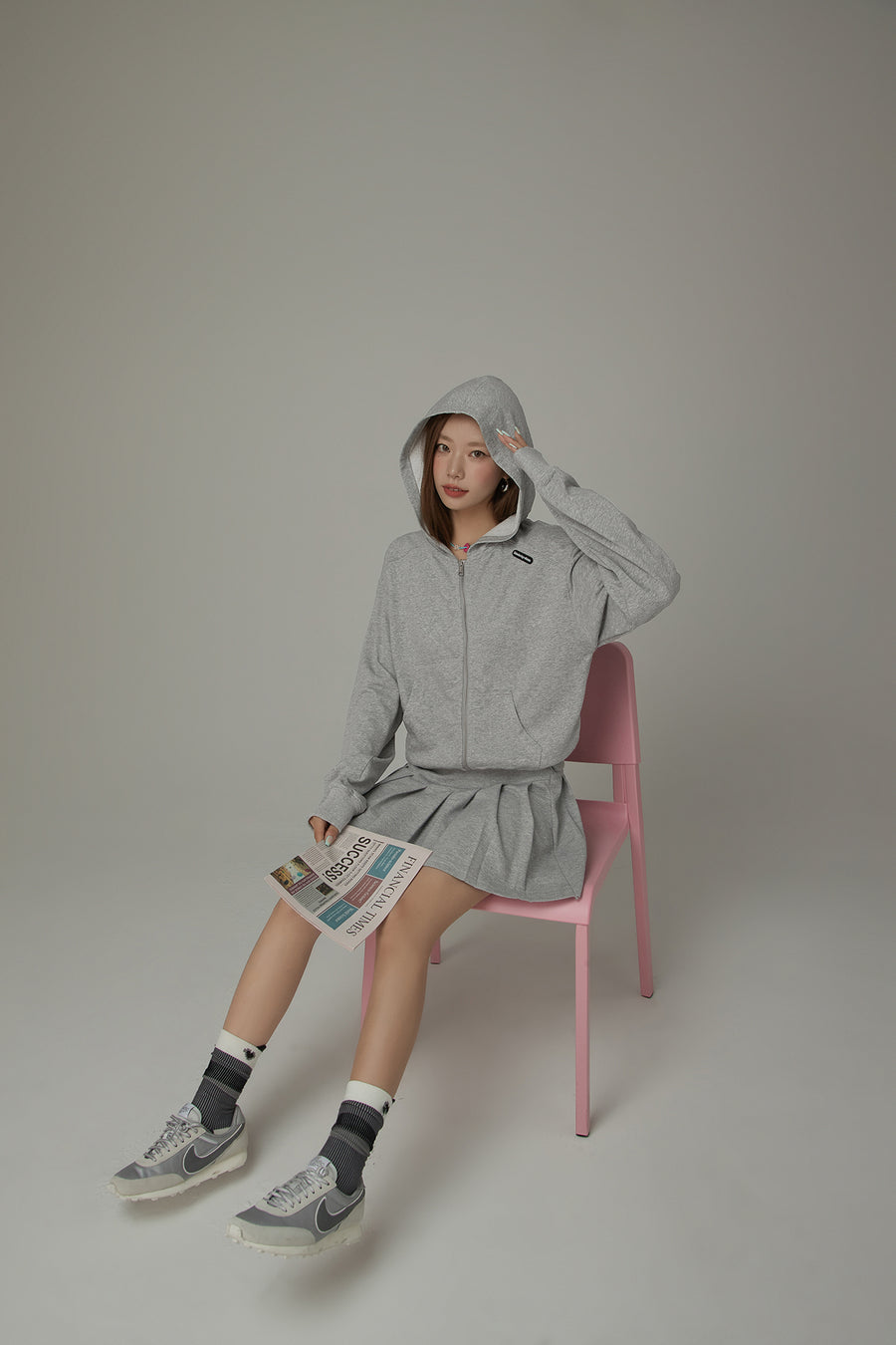 CHUU Basic Pocket Hooded Zip-Up