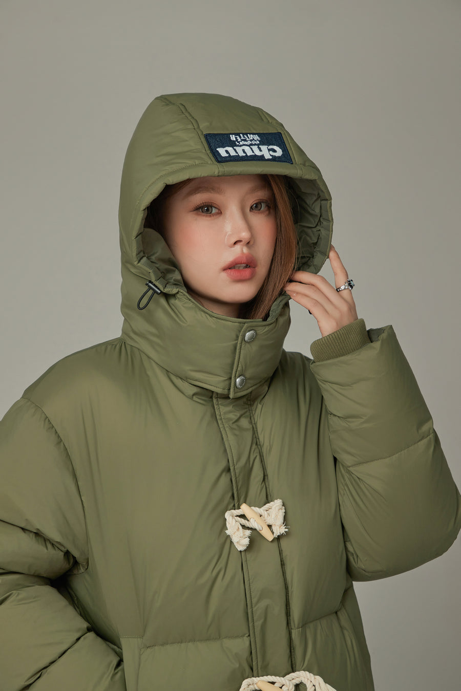 CHUU Boxy Padded Long Coat