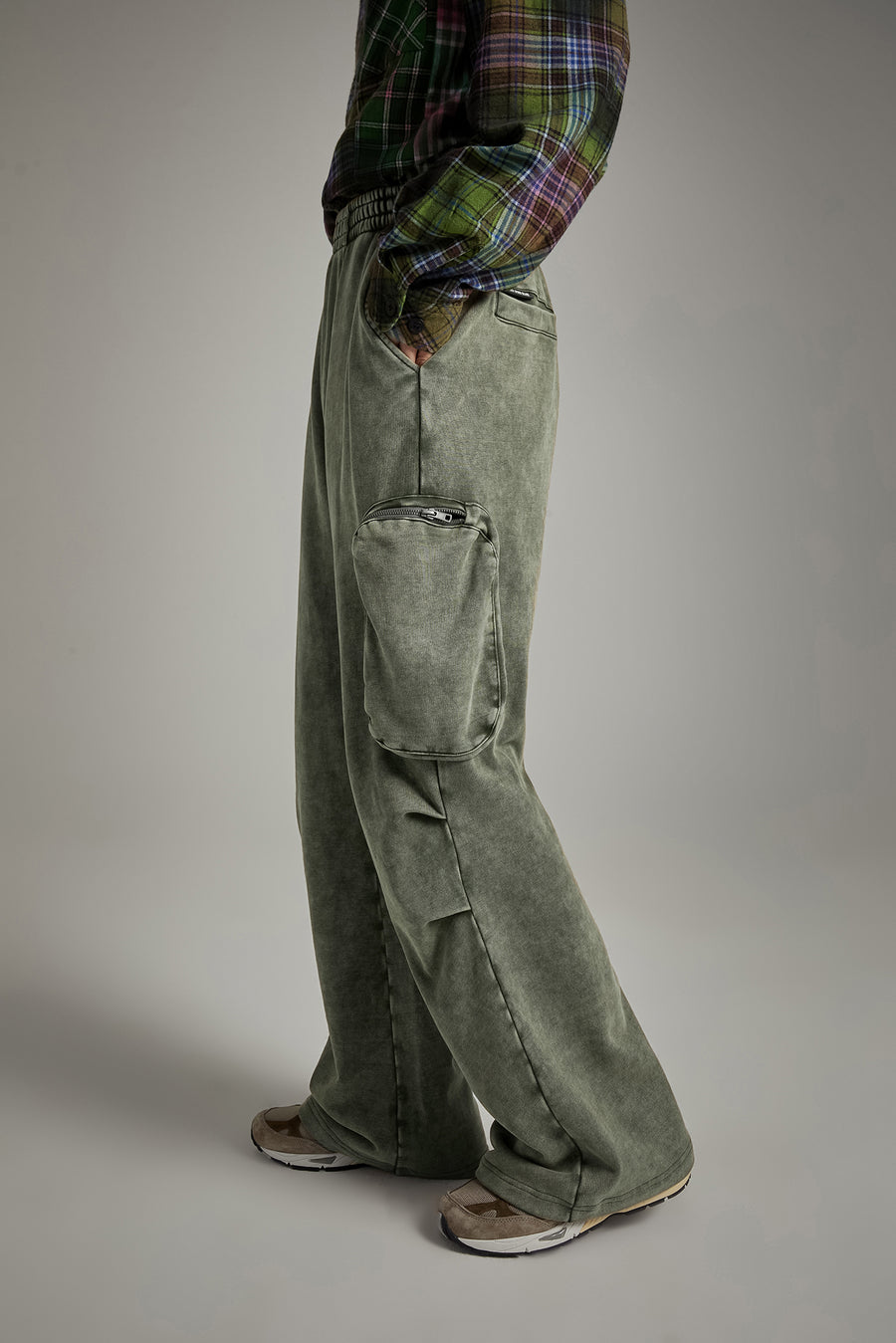 CHUU Pocket Wide Casual Pants