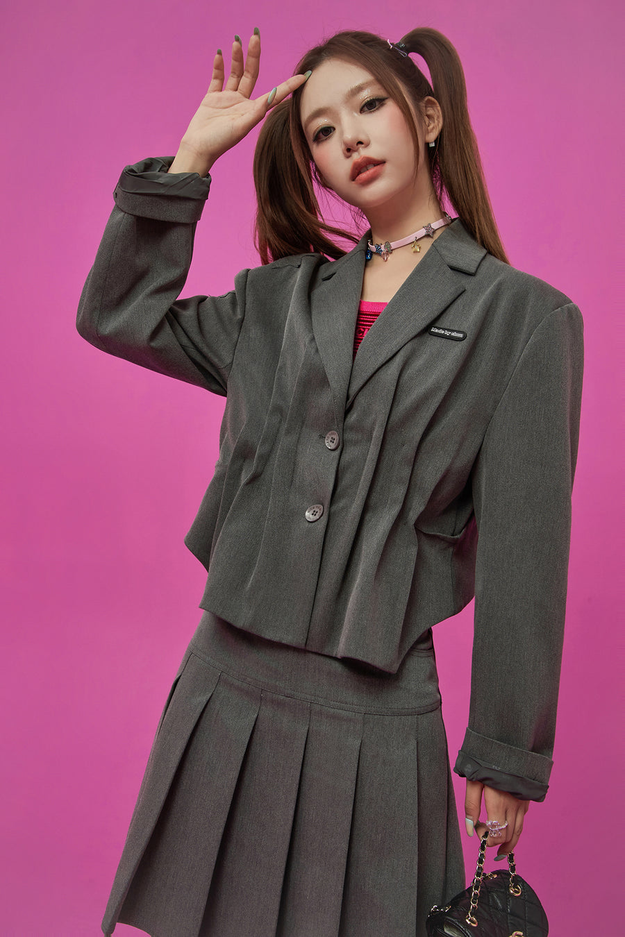 CHUU Shirring Loose Fit Jacket