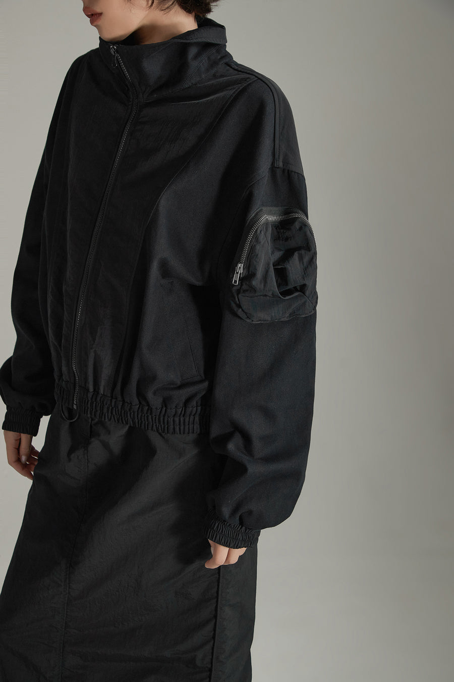 CHUU High Neck Pocket Jacket