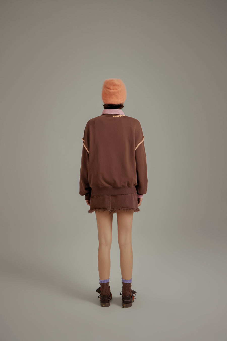 CHUU Mushroom Loose Fit Sweatshirt