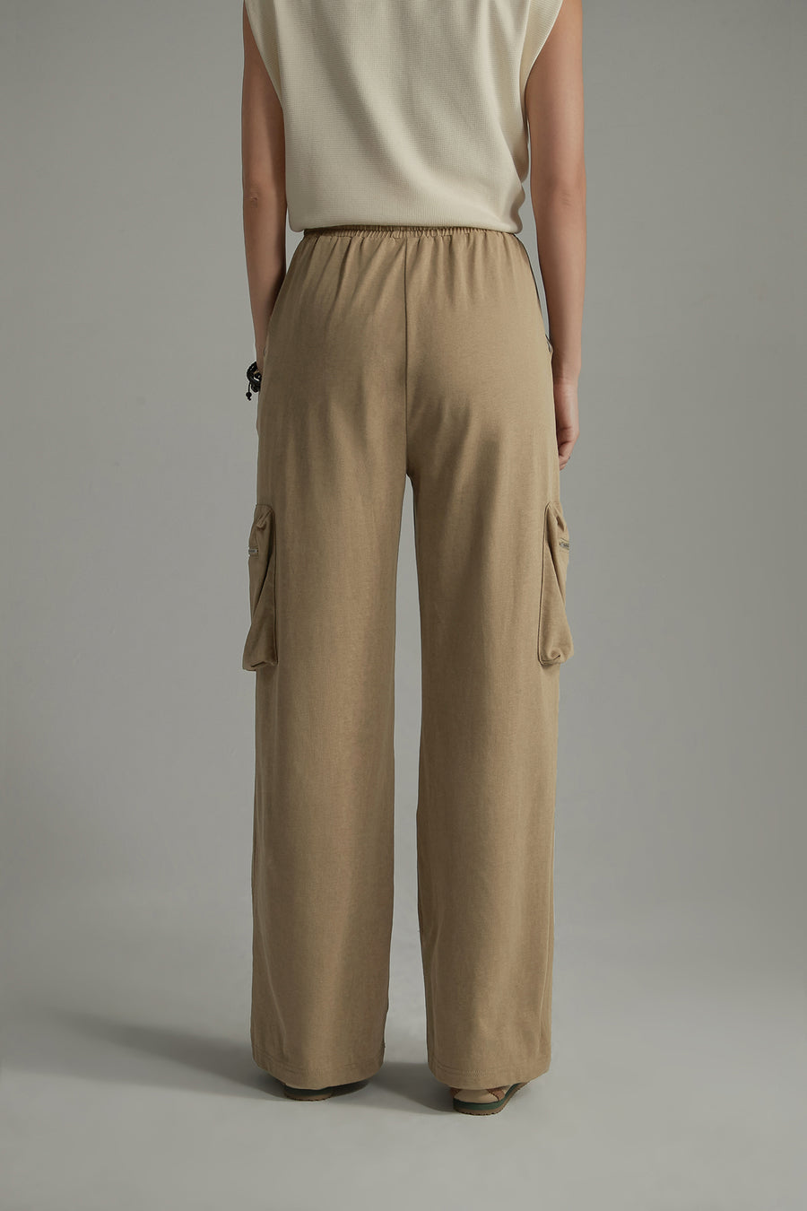 CHUU Cargo String Wide Casual Pants