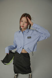 Drawstring Pocket Classic Shirt