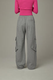 Elastic Waist Pocket Sweatpants