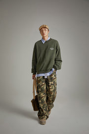 Camouflage Cargo Wide Pants