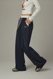 Color Combination Wide Pants