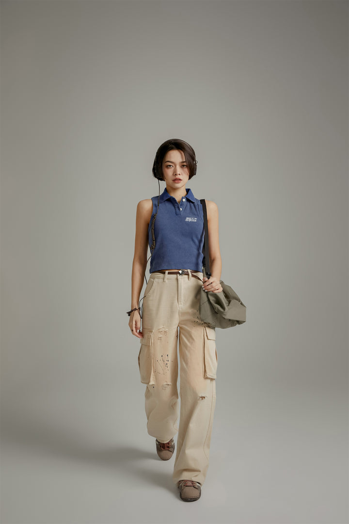 Multi-Pocket Casual Loose Pants