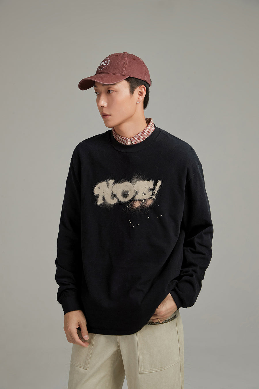 CHUU Logo Lettering Boxy T-Shirt