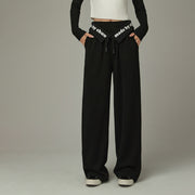 Logo String Wide Pants