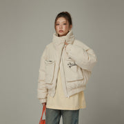 Big Pocket High Neck Sporty Jacket