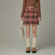 A-Line Check Skirt