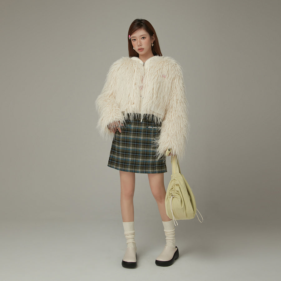 CHUU Faux Fur Loose Fit Jacket