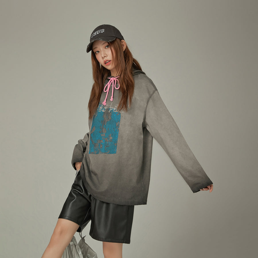 CHUU Printed Boxy T-Shirt