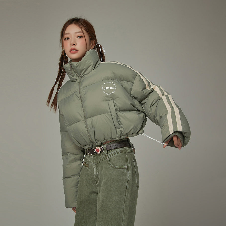 CHUU Sporty Crop Padded Jacket