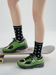 Light Color Star Jacquard Socks