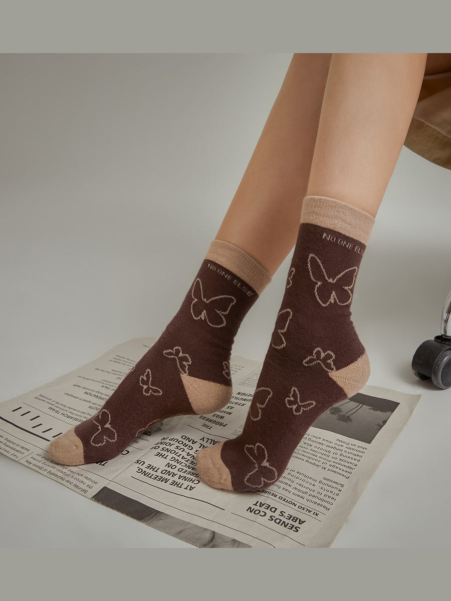 CHUU Butterfly Socks