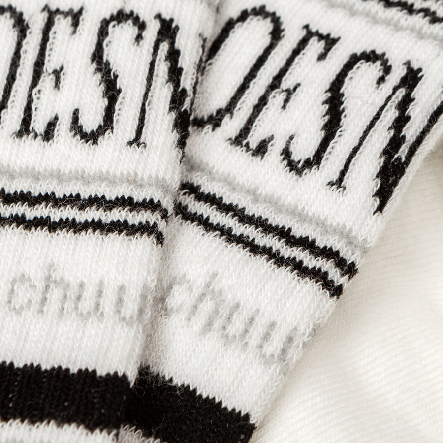 CHUU Size Doesnt Matter Lettering High Socks