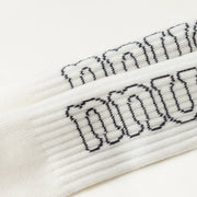 Logo Ribbed High Socks