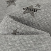 Chuu Star Pattern Button Up Collar Cropped T-Shirt