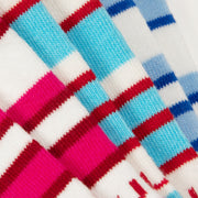 Striped Logo Color High Socks