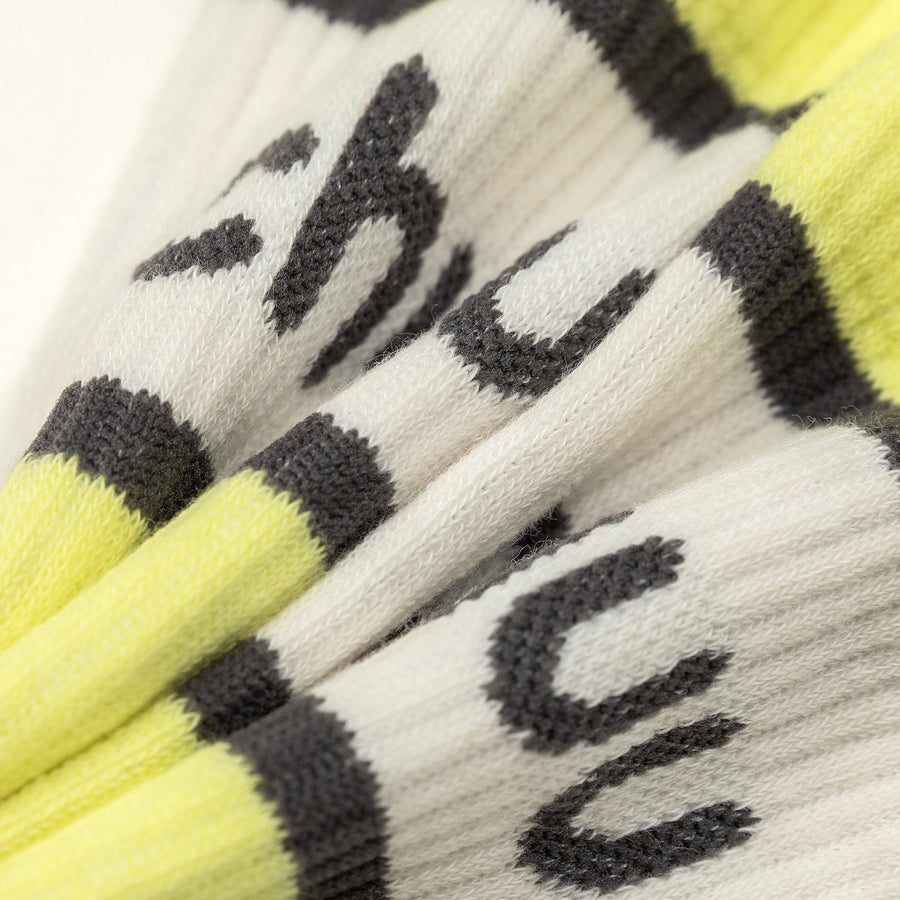 CHUU Logo Colorblocked High Socks