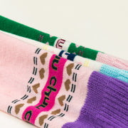 Cute Hearts Multi Color High Socks