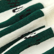 Logo Vintage Vertical Stripes High Socks