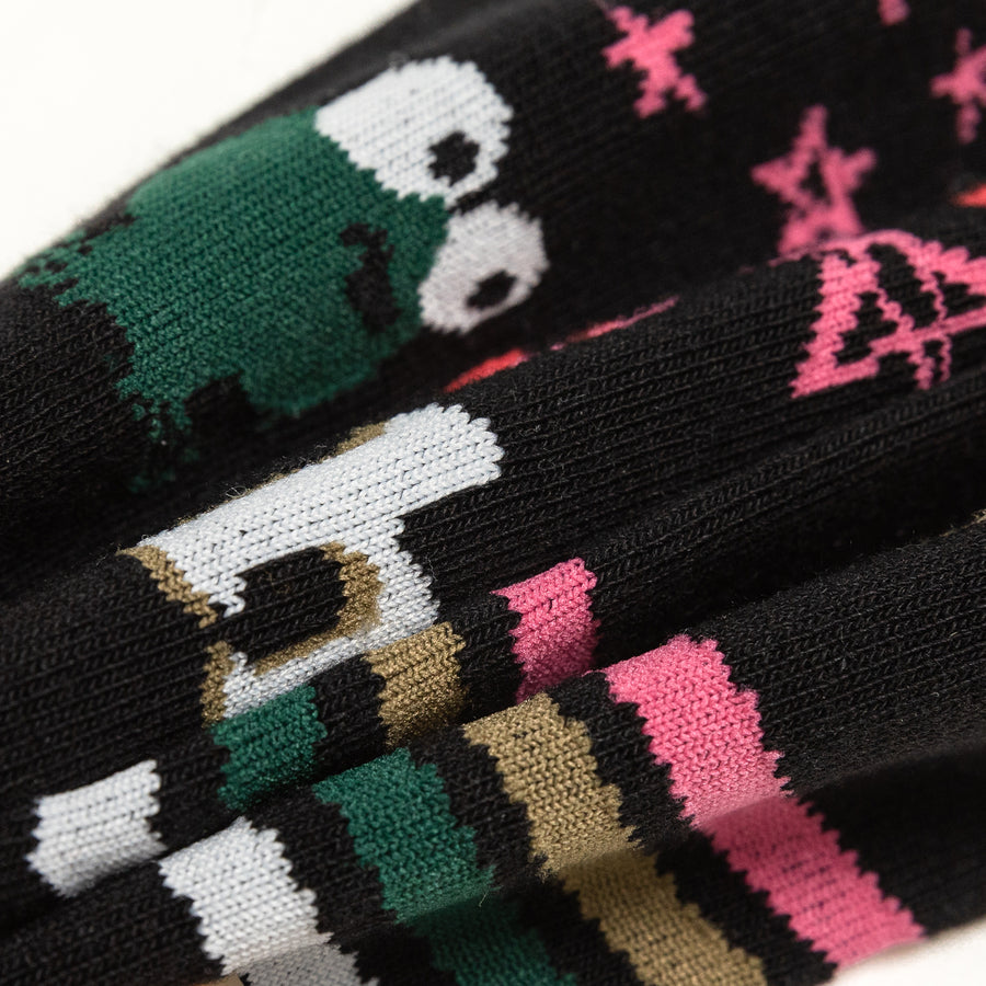 CHUU Animal Character Lined Color Socks