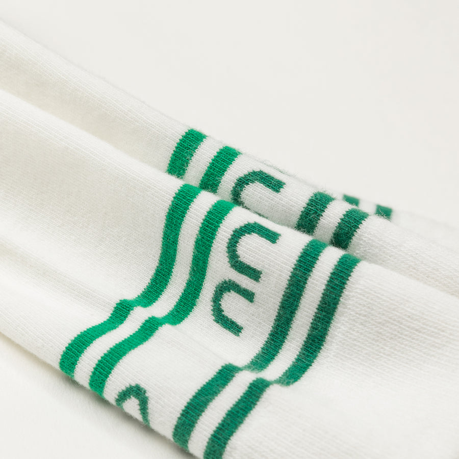 CHUU Logo Contrast Daily High Socks