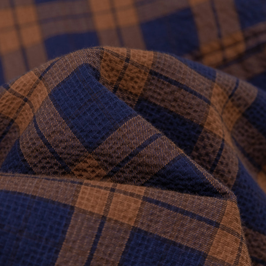 CHUU Check Hooded Zip-Up