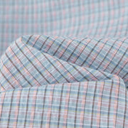 One-Shoulder Cut Out Check Tie-Up Shirt