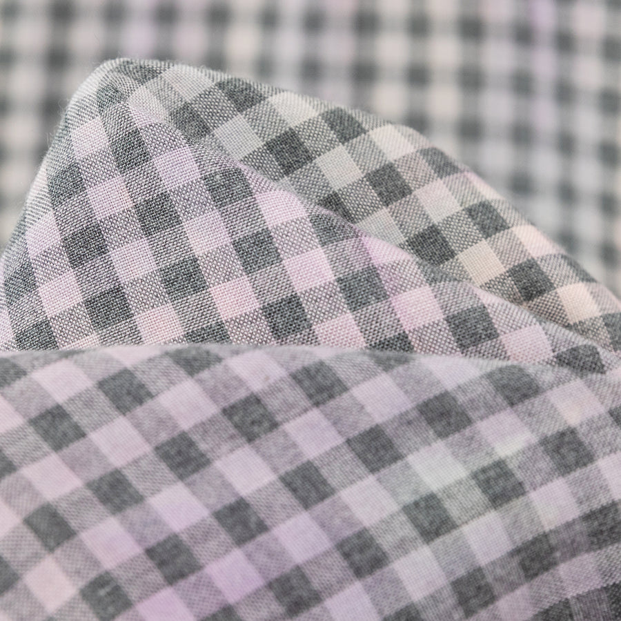 CHUU Gradient Vintage Check Long Sleeve Shirt