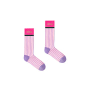 Color Logo Vertical Stripes High Socks