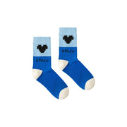 Pixel Heart Color High Socks