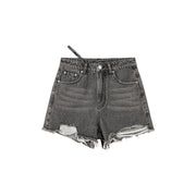 Distressed Ripped Denim Shorts