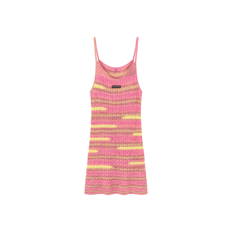 CHUU Multi Color Sleeveless Knit Dress